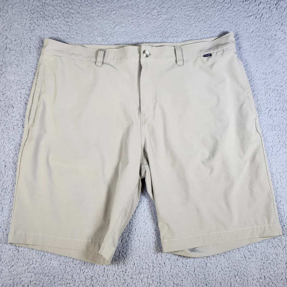 Travis Mathew Khaki Tan Stretch 9" Chino Golf‎ Shorts Men's 40